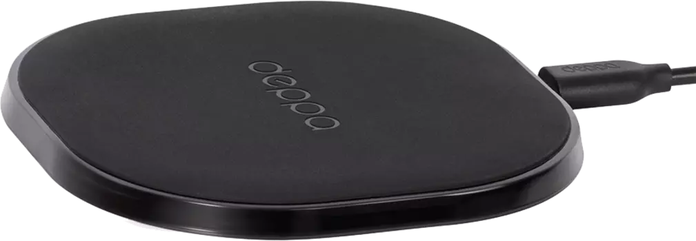 Зарядное устройство беспроводное Deppa Qi Fast Charger, черное