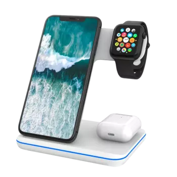 Зарядное устройство беспроводное Stellarway Qi AW 3в1 WRC3-MS 15W , белое