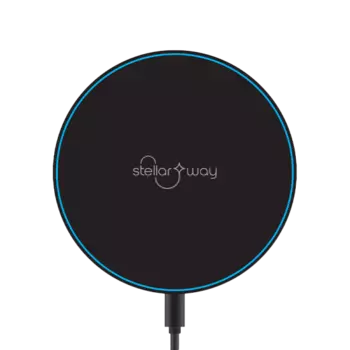 Зарядное устройство беспроводное Stellarway STWPRO-WRC 15W, черное STWPRO-WRC
