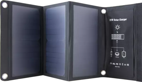 Зарядное устройство на солнечных батареях Bron Solar 4.2А BRN-SP-021 черное