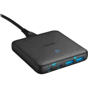 Зарядное устройство сетевое Anker PowerPort+ Atom3 65W, черное (GaN)
