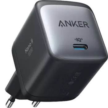 Зарядное устройство сетевое Anker PowerPort Nano2 A2663 65W, черное (GaN)