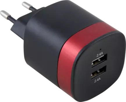 Зарядное устройство сетевое Bron 4.8А (2 USB разъема)
