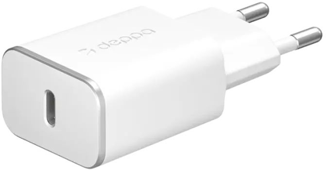 Зарядное устройство сетевое Deppa Type-C, белое