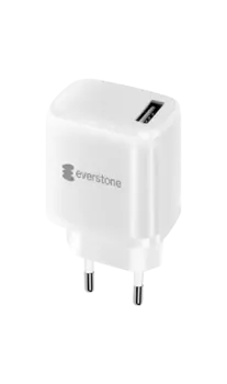 Зарядное устройство сетевое Everstone EV-AC-USBA10 USB 2A, белое