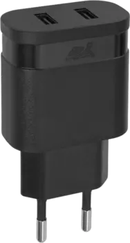 Зарядное устройство сетевое RIVACASE PS4123 3,4A 2USB, черное
