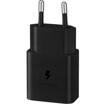 Зарядное устройство сетевое Samsung 15Вт EP-T1510XBEGRU кабель Type-C, черное