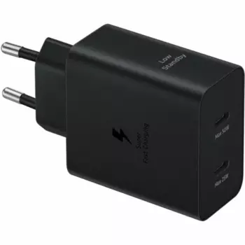 Зарядное устройство сетевое Samsung 50Вт EP-T5020XBEGRU с проводом 1.8 м, черное
