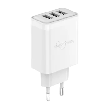Зарядное устройство сетевое Stellarway 3USB-A 2,1A, белый