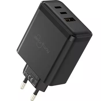 Зарядное устройство сетевое Stellarway USB-A/2С 65W PD, черный