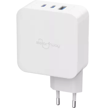 Зарядное устройство сетевое Stellarway USB-A/2С AC PD 100W, белый