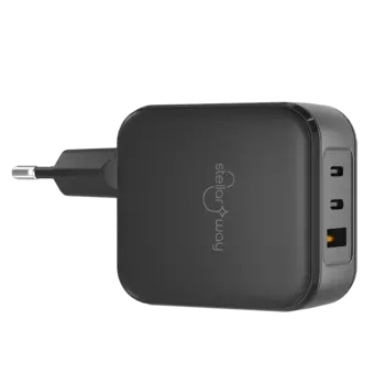 Зарядное устройство сетевое Stellarway USB-A/2С 65W PD, черный