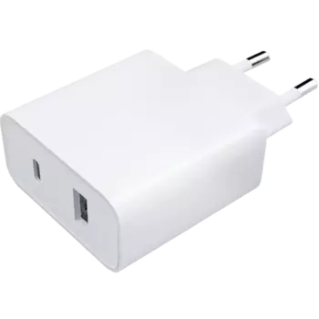 Зарядное устройство сетевое Xiaomi для Mi USB-A/Type-C 33W, белое