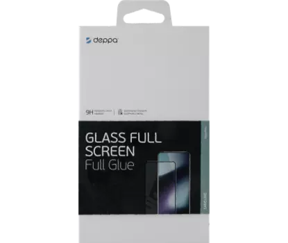 Защитное стекло Deppa для Galaxy M32 3D Full Glue (черная рамка)