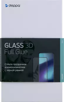 Защитное стекло Deppa для Huawei Nova 5T 3D Full Glue (черная рамка)