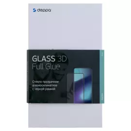 Защитное стекло Мультибренд для Samsung Galaxy A12 3D Full Glue (черная рамка)