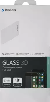 Защитное стекло Deppa для Samsung Galaxy A6+ 3D Full Glue (черная рамка)