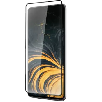 Защитное стекло Мультибренд для realme C67 2.5D Full Glue (черная рамка)