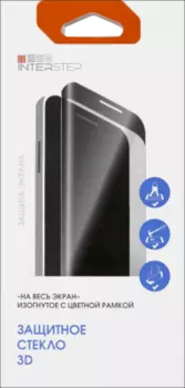 Защитное стекло InterStep для iPhone 6/6s 3D (белое)