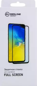 Защитное стекло RedLine для Apple iPhone X/XS 3D Full Glue (черная рамка)