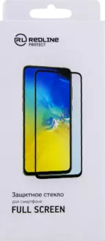 Защитное стекло RedLine для Xiaomi Redmi 9A/9C 3D Full Glue (черная рамка)