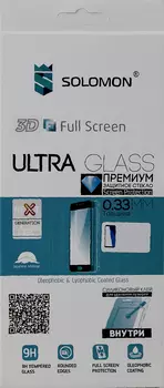 Защитное стекло Solomon для Apple iPhone 6/7/8 3D Full Glue (черное)