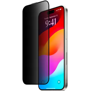 Защитное стекло Stellarway для Apple iPhone 15 Pro Max 2.5D Privacy Full Glue (антишпион)