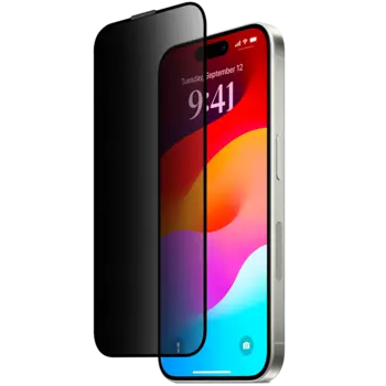 Защитное стекло Stellarway для Apple iPhone 15 Pro 2.5D Privacy Full Glue (антишпион)