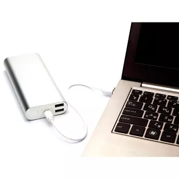 Аккумулятор внешний 10 000 mAh, Серебрянный