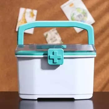Аптечка 20х15,5х13 см, цвет микс