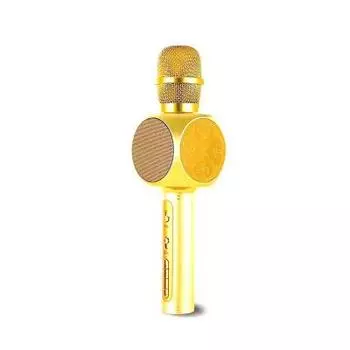 Беспроводной караоке микрофон Magic Karaoke YS-63 с изменением голоса, золото