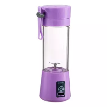 Блендер LuazON LBR-01, портативный, 24 Вт, 380 мл, USB, фиолетовый 5035569