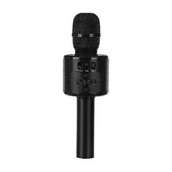 Bluetooth караоке микрофон MD-01 со cветомузыкой, Черный