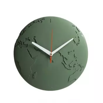 Часы настенные World Wide Waste, темно-зеленые