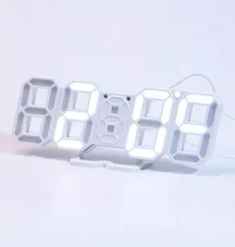 Часы настольные VST-883/6 цвет циферблата белый, дата, температура