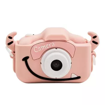 Детский фотоаппарат - Childrens Fun Camera с рогами, розовый