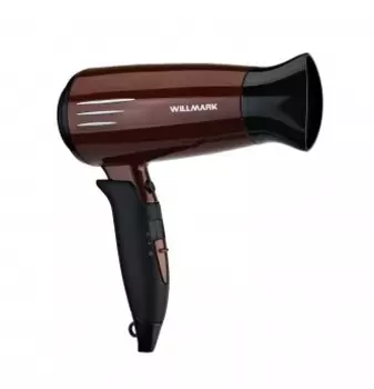 Фен WILLMARK WHD-162B (2 скорости, 2 темп. режима, сладная ручка, шнур 1.65 м.,коричн,, 1600Вт)