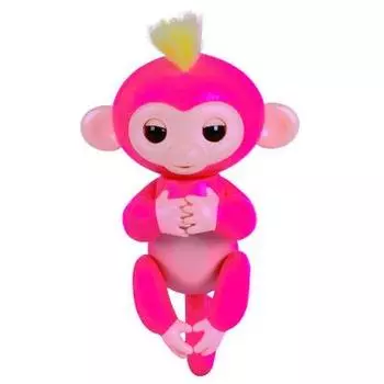 Интерактивная обезьянка Fingerlings Baby Monkey, Розовый