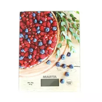 Кухонные весы MARTA MT-1634 ягодный пирог