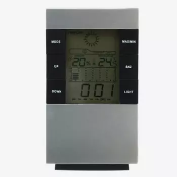 Метеостанция LuazON LB-01, подсветка, серая