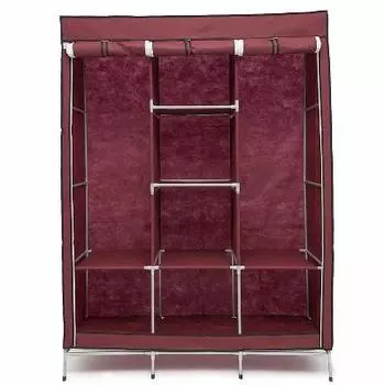 Мобильный тканевый шкаф Storage Wardrobe, Бордовый