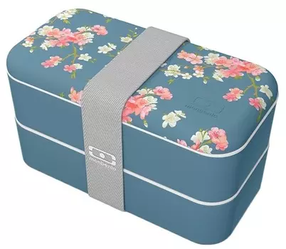 Monbento Ланч-бокс Original, flower/mood denim
