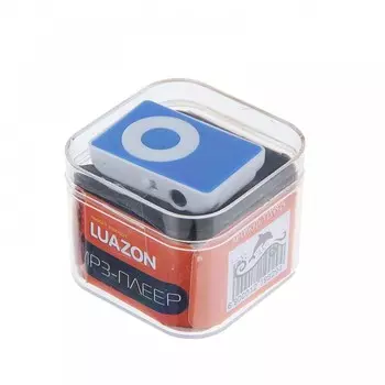 MP3-плеер Luazon LMP-01, АКБ, MicroSD, MiniUSB 5pin, цвет микс