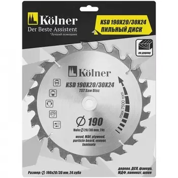 Пильный диск Kolner, артикул KSD190х20/30x24