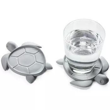 Подставка под стаканы Save Turtle, серый