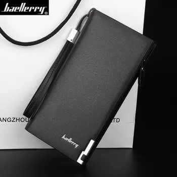 Портмоне мужское Baellerry Leather, Черный