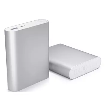 Power Bank, 10400 mAh, в ассортименте, Серебряный