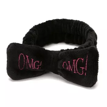 Повязка на голову бант OMG, чёрный
