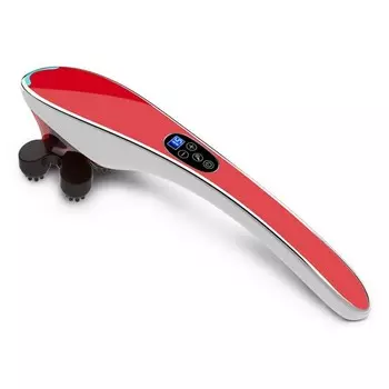 Ручной массажер для тела BODY MASSAGER c ИК-прогревом, Красный
