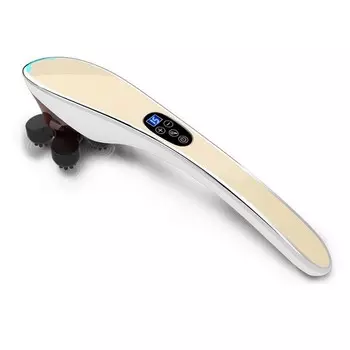 Ручной массажер для тела BODY MASSAGER c ИК-прогревом, Золотой